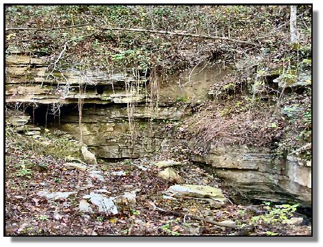 Tennessee Farm Property - 1650 -  partial view of cave-silver mine site left